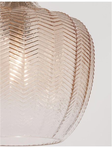 Nova Luce Závěsné svítidlo LONI, 24cm, E27 1x12W Barva: Modré sklo
