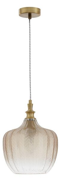 Nova Luce Závěsné svítidlo LONI, 24cm, E27 1x12W Barva: Modré sklo