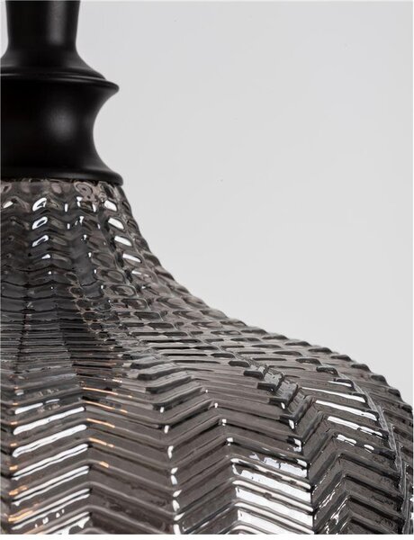 Nova Luce Závěsné svítidlo LONI, 24cm, E27 1x12W Barva: Modré sklo
