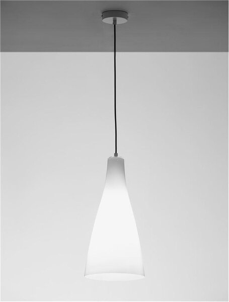 Nova Luce Závěsné svítidlo LIVTA, 23cm, E27 1x12W Barva: Chrom