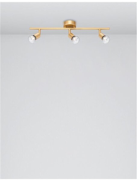 Nova Luce Bodové svítidlo LUP, GU10 3x5W Barva: Černá