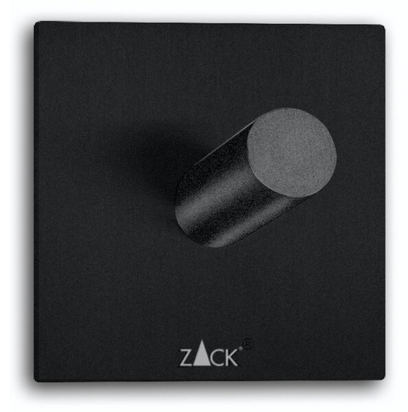 Samolepící háček na ručník DUPLO 5x5 cm, černý - ZACK (DUPLO samolepící háček 5x5cm, černý - ZACK)