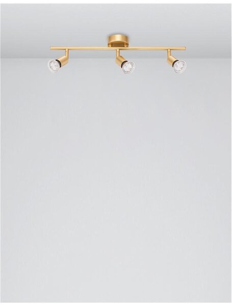 Nova Luce Bodové svítidlo LUP, GU10 3x5W Barva: Černá