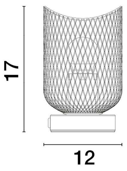 Nova Luce Stolní lampa LYRON, E27 1x12W Barva: Bílá