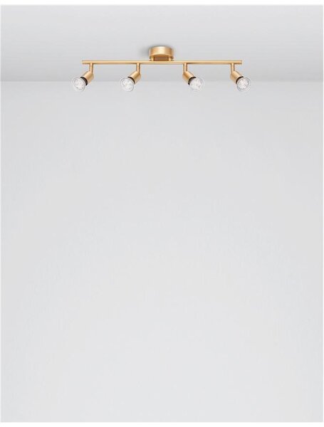 Nova Luce Bodové svítidlo LUP, GU10 4x5W Barva: Černá