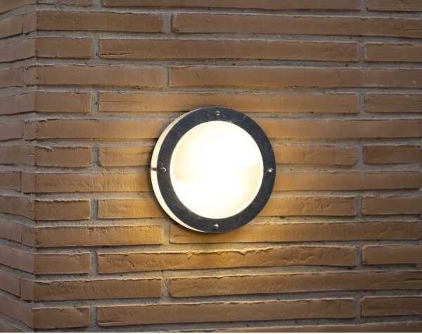 Nordlux - Venkovní nástěnné svítidlo MALTA 1xE27/60W/230V stříbrná