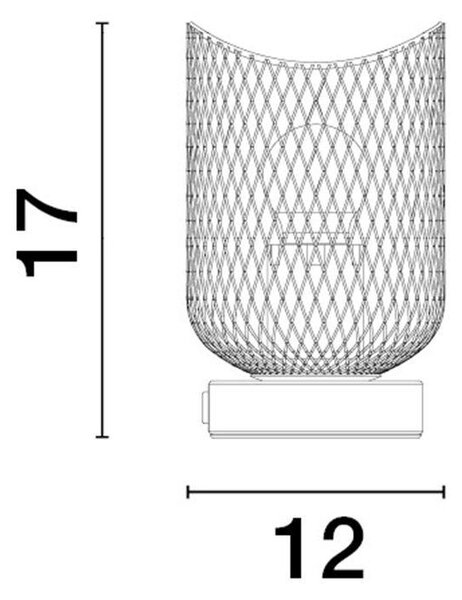 Nova Luce Stolní lampa LYRON, E27 1x12W Barva: Bílá