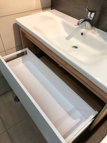 Lavedo Malta 100 Wotan Oak koupelnová skříňka s umyvadlem