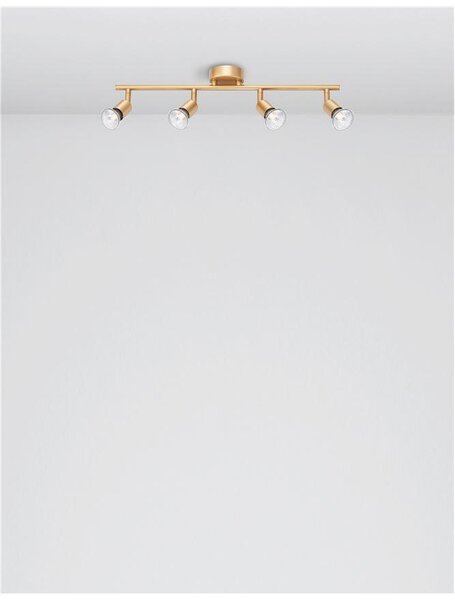 Nova Luce Bodové svítidlo LUP, GU10 4x5W Barva: Černá