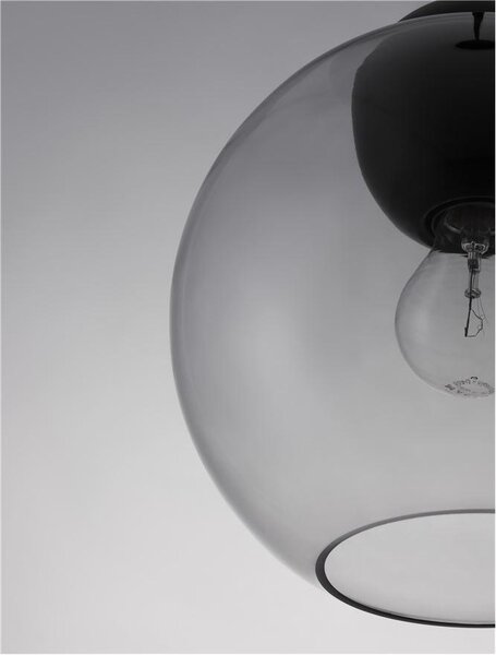 Nova Luce Závěsné svítidlo MIDORI, 24cm, E27 1x12W Barva: Modré sklo
