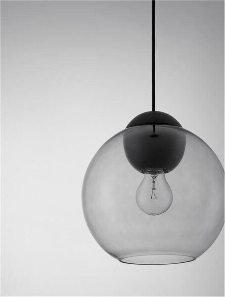 Nova Luce Závěsné svítidlo MIDORI, 24cm, E27 1x12W Barva: Modré sklo