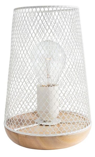 Nova Luce Stolní lampa MARCO, přírodní Dřevo E27 1x12W Barva: Bílá