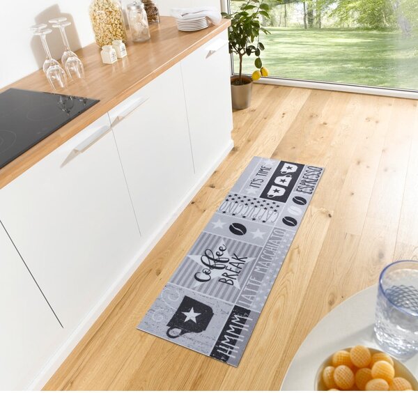 Šedý koberec běhoun 50x150 cm Its Time for Espresso – Hanse Home