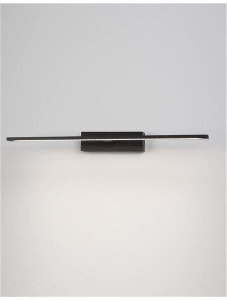 Nova Luce Nástěnné svítidlo nad zrcadlo MONDRIAN 62cm, LED 20W 3000K IP44 Barva: Černá