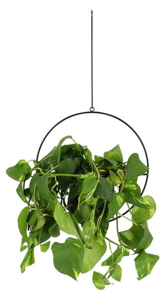 Černý závěsný držák na květináč Esschert Design Planter