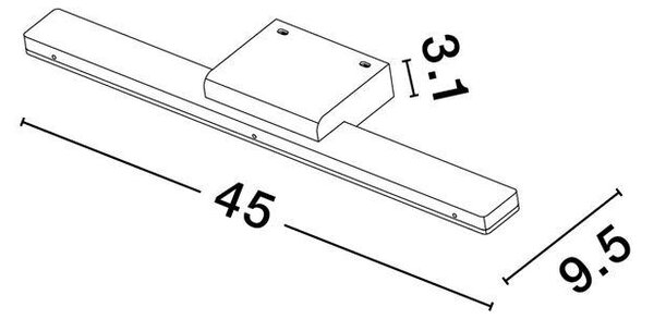 Nova Luce Nástěnné svítidlo nad zrcadlo NYX, LED 12W 3000K, IP44 Barva: Šedá