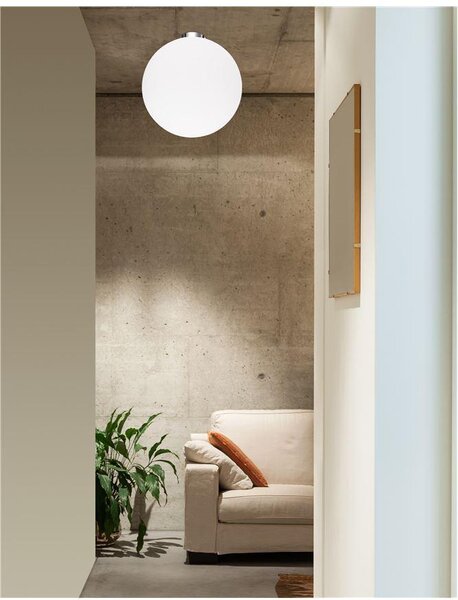 Nova Luce Stropní svítidlo NEVOSO opálové sklo, 30cm, E27 1x12W Barva: Bílá