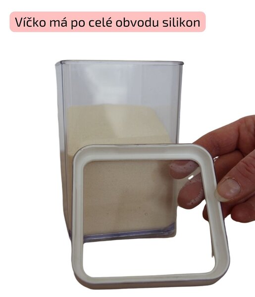 Dóza na potraviny 3,2l Rotho Loft - JUMBO, bílá