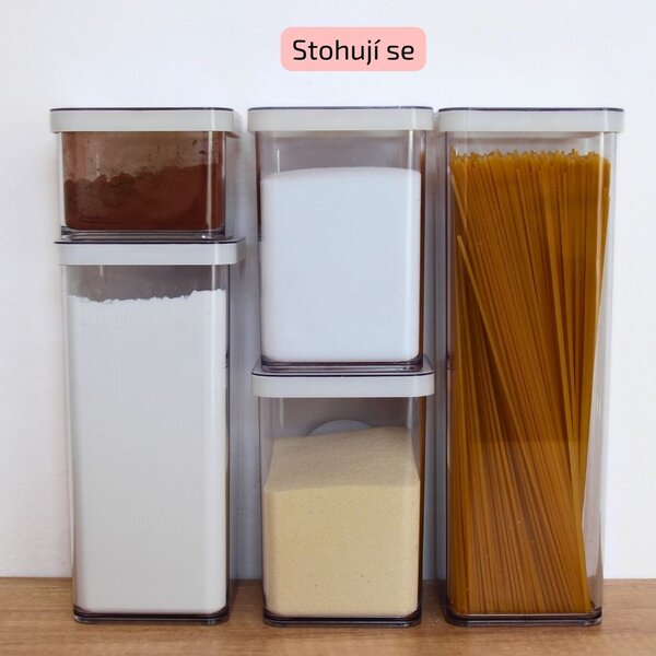 Dóza na potraviny 2,3l Rotho Loft - EXTRA, bílá