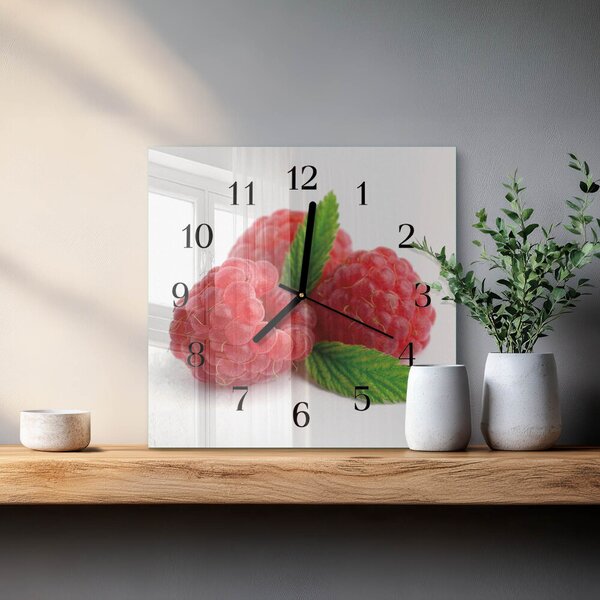 Skleněné hodiny na stěnu Maliny zskc-30x30-00177135
