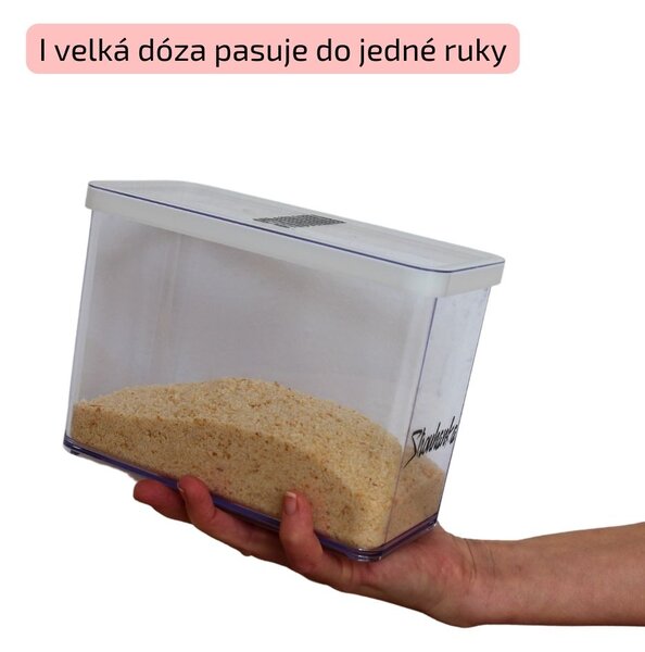 Dóza na potraviny 2,3l Rotho Loft - EXTRA, bílá