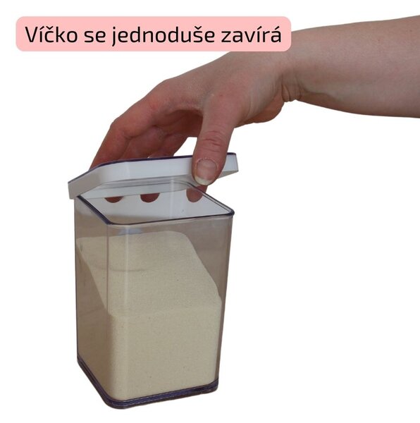 Dóza na potraviny 2,3l Rotho Loft - EXTRA, bílá