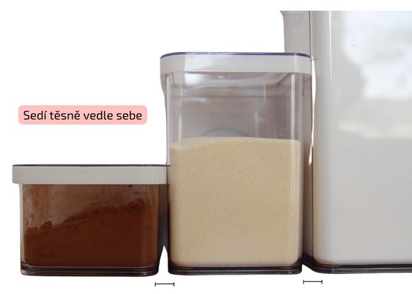 Dóza na potraviny 2,3l Rotho Loft - EXTRA, bílá