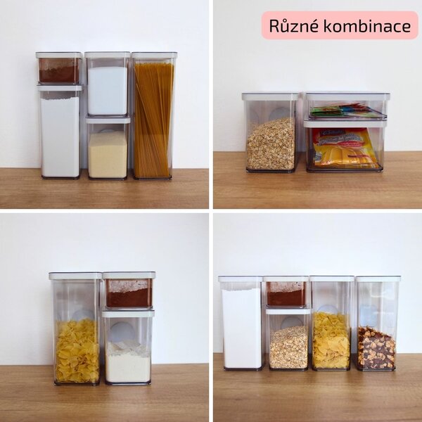 Dóza na potraviny 0,5l Rotho Loft - MINI, bílá
