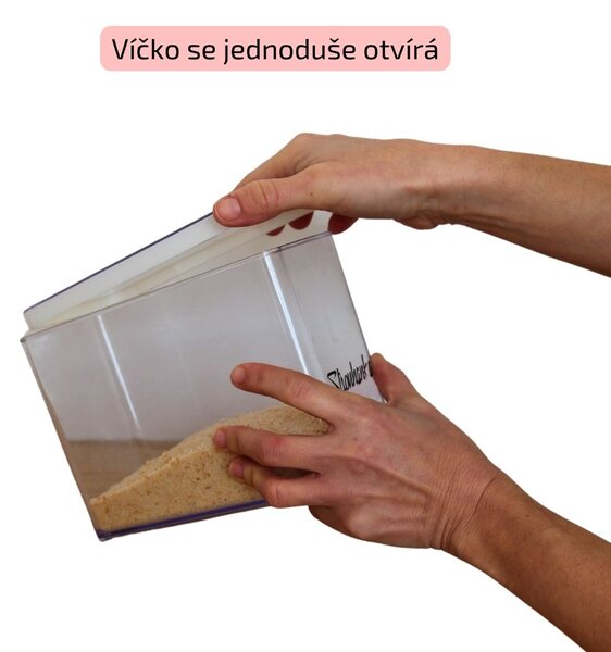 Dóza na potraviny 2,3l Rotho Loft - EXTRA, bílá