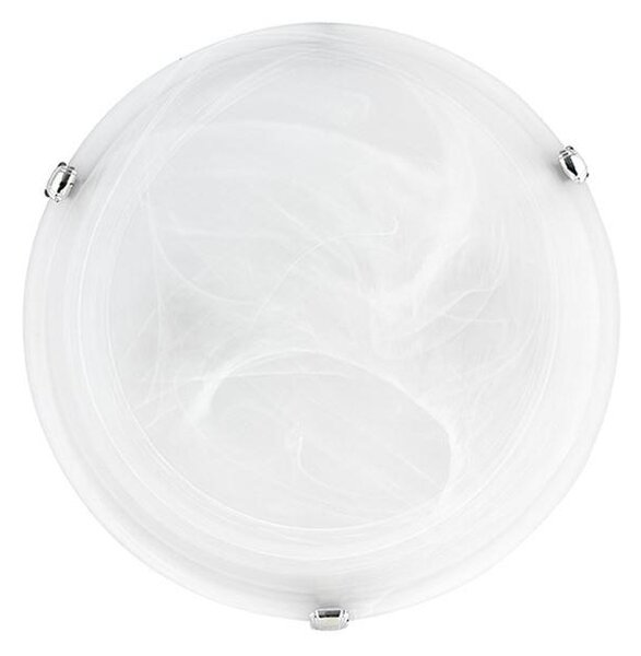 Nova Luce Stropní svítidlo GIORNO bílá;opálové sklo chromovaný kov E27 2x12W