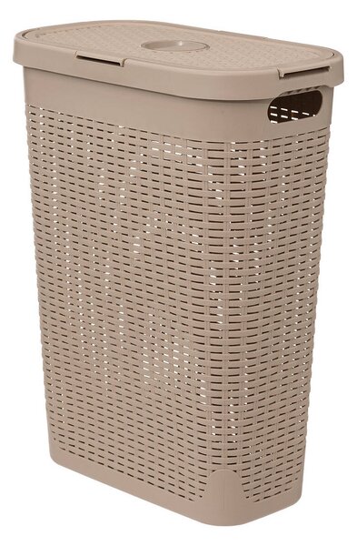 Vysoký koš na prádlo, 40 l, béžový