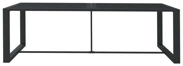 Venkovní jídelní stůl antracitový 120 x 60 x 66 cm hliník