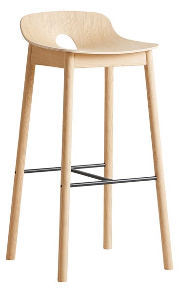 Barová židle "Mono", 75 cm, 2 varianty - Woud Varianta: dub, světlý lak
