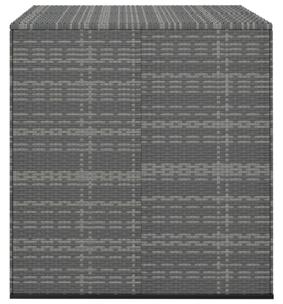 Zahradní úložný box PE ratan 100 x 97,5 x 104 cm šedý