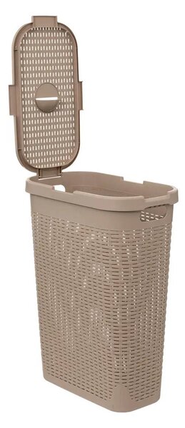Vysoký koš na prádlo, 40 l, béžový