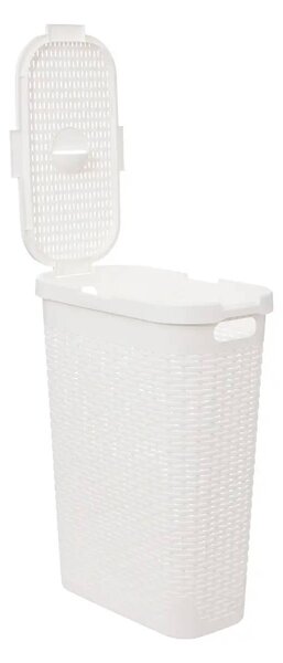 Vysoký koš na prádlo, 40 l, bílý