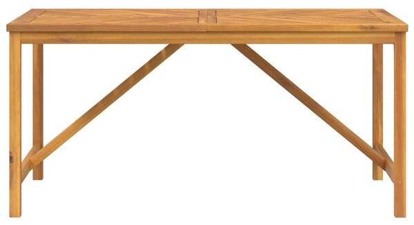 Zahradní jídelní stůl 150 x 90 x 74 cm masivní akáciové dřevo