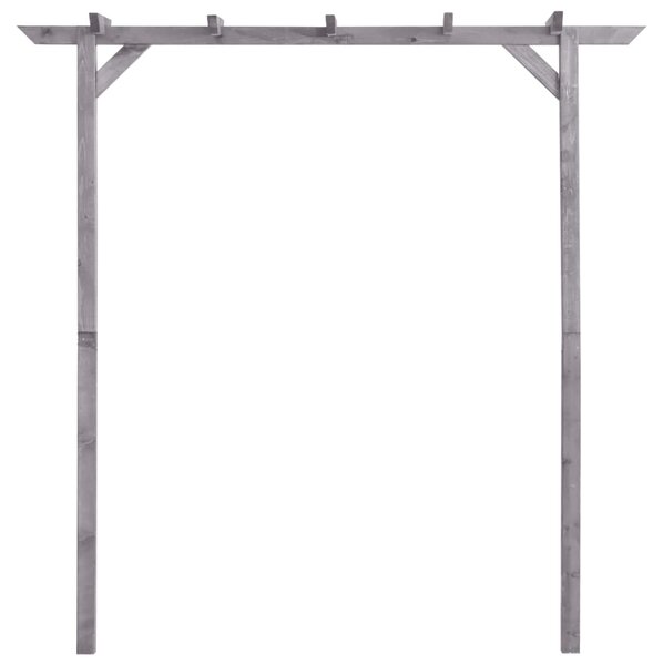Zahradní pergola šedá 200 x 40 x 205 cm impregnovaná borovice