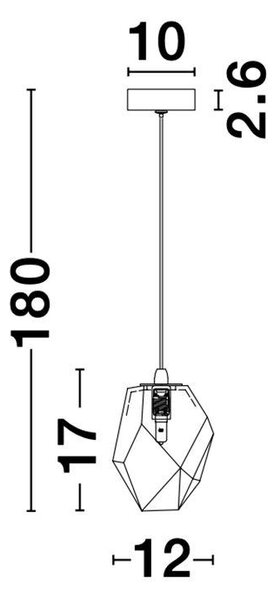 Nova Luce Závěsné svítidlo ICE, G9 1x5W