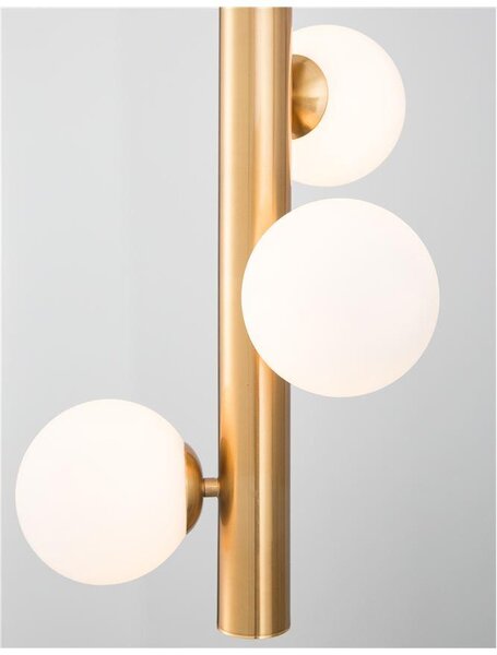 Nova Luce Závěsné svítidlo JAKLIN opálové sklo, G9 3x5W