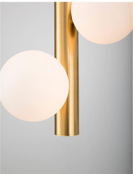Nova Luce Závěsné svítidlo JAKLIN opálové sklo, G9 3x5W