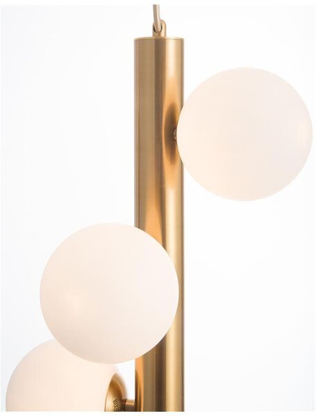 Nova Luce Závěsné svítidlo JAKLIN opálové sklo, G9 5x5W
