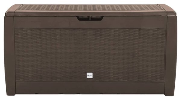 Zahradní úložný box hnědý 119 x 48 x 60 cm polypropylen