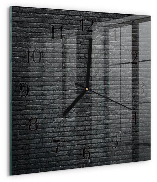 Skleněné hodiny na stěnu Slínek zskc-30x30-00179552