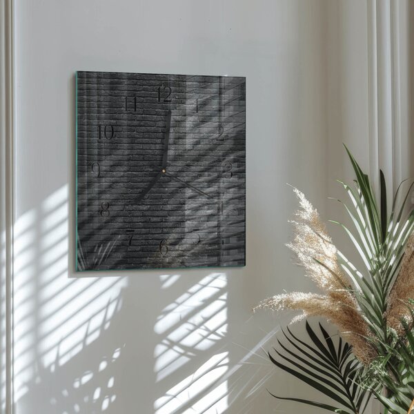 Skleněné hodiny na stěnu Slínek zskc-30x30-00179552