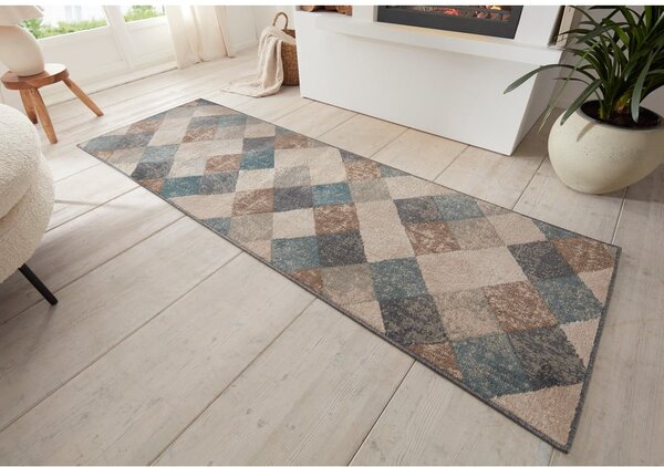 Modro-béžový běhoun 80x200 cm Terrain – Hanse Home