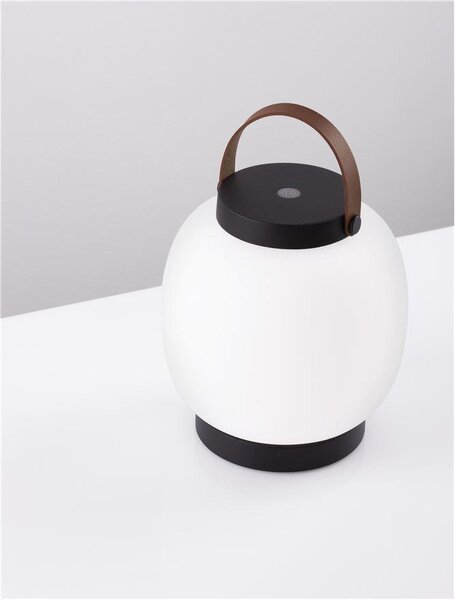 Nova Luce Venkovní stolní lampa JIGRA, LED 2W 3000K 3,7V, IP54 vypínač na těle / USB kabel