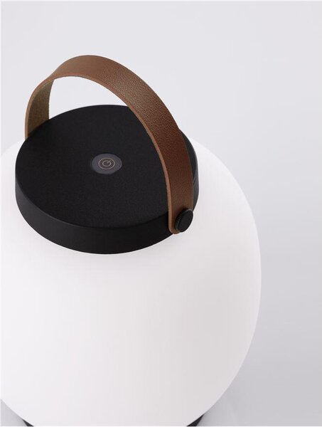 Nova Luce Venkovní stolní lampa JIGRA, LED 2W 3000K 3,7V, IP54 vypínač na těle / USB kabel