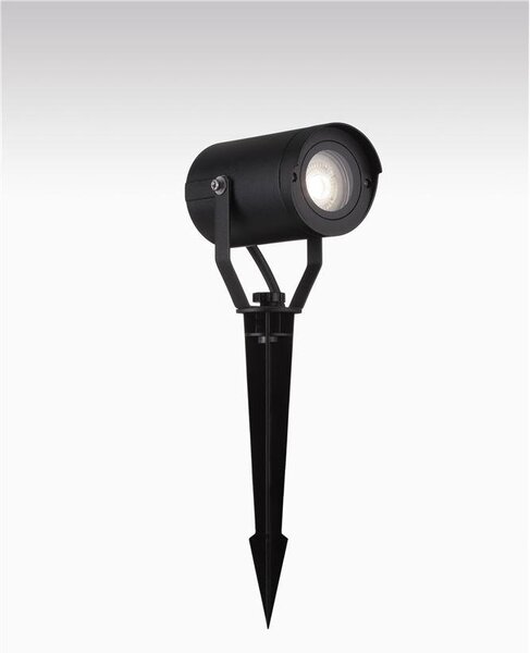 Nova Luce Venkovní svítidlo s bodcem KIMIKO černý hliník a čiré sklo GU10 1x10W IP54