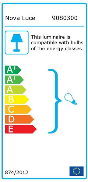 Nova Luce Závěsné svítidlo LAZIONE kouřové skl, 30cm, E27 1x12W
